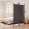 4-Panel Room Divider Brown 160x200 cm Fabric Colour brown Size 160 x 200 cm Number of 1 Number_of_Panels 4 