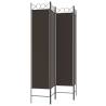 4-Panel Brown Room Divider - Stylish & Versatile 160x200 cm