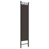 4-Panel Brown Room Divider - Stylish & Versatile 160x200 cm