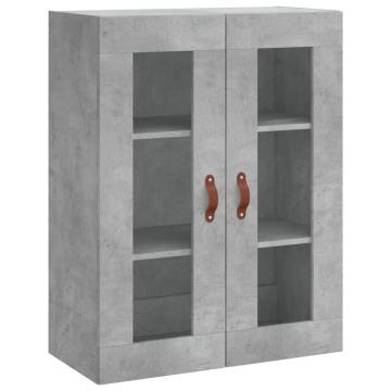 Stylish Highboard Concrete Grey 69.5x34x180 cm - HipoMarket