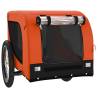 Pet Bike Trailer - Orange & Black Durable Fabric & Iron