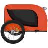 Pet Bike Trailer - Orange & Black Durable Fabric & Iron