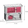 FLAMINGO Rabbit Hutch Loft Urban 111x45x78cm | Hipomarket