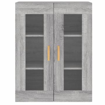 Elegant Grey Sonoma Wall Mounted Cabinets - 2 Pcs