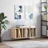 Sonoma Oak Record Cabinet - Stylish Vinyl Storage | HipoMarket