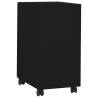 Mobile File Cabinet Black 30x45x59 cm - Durable Steel Storage