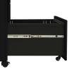 Mobile File Cabinet Black 30x45x59 cm - Durable Steel Storage