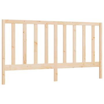 Stylish Solid Pine Bed Headboard - 186x4x100 cm