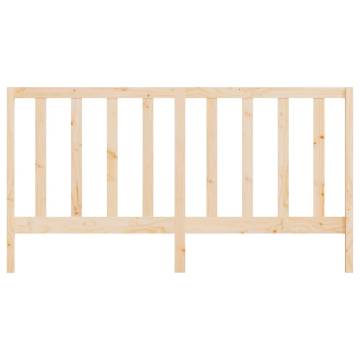 Stylish Solid Pine Bed Headboard - 186x4x100 cm