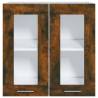 Hanging Glass Cabinet Smoked Oak 60x31x60 cm - Hipo Market