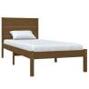 Honey Brown Solid Wood Pine Bed Frame 100x200 cm