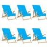 Turquoise Beach Towels Set - 6 pcs, 60x135 cm, 400 GSM