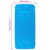 Turquoise Beach Towels Set - 6 pcs, 60x135 cm, 400 GSM