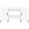 High Gloss White Desk 140x50 cm - Elegant & Practical Design