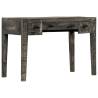 Elegant Black Desk 110x50 cm - Solid Mango Wood