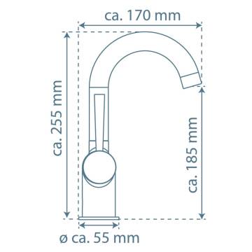 SCHÜTTE Cornwall Basin Mixer - Matte Black Stylish Faucet