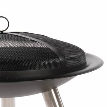 RedFire Chicago Black Steel Fire Bowl - 75 cm | HipoMarket UK