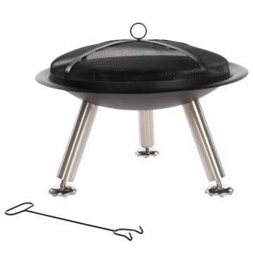 RedFire Chicago Black Steel Fire Bowl - 75 cm | HipoMarket UK