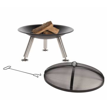 RedFire Chicago Black Steel Fire Bowl - 75 cm | HipoMarket UK