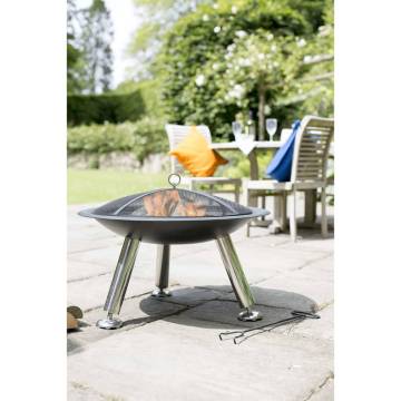 RedFire Chicago Black Steel Fire Bowl - 75 cm | HipoMarket UK