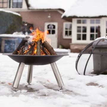 RedFire Chicago Black Steel Fire Bowl - 75 cm | HipoMarket UK