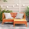 Garden Sofa 2-Seater with Footstool - Solid Pine Wood