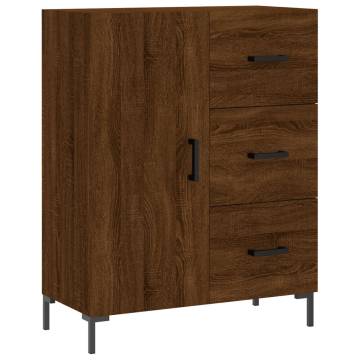 Elegant Brown Oak Highboard - Stylish Storage Solution