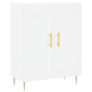 Stylish Highboard White 69.5x34x180 cm - Durable & Elegant