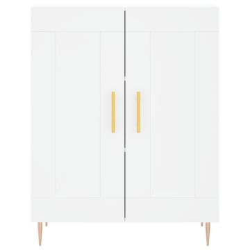 Stylish Highboard White 69.5x34x180 cm - Durable & Elegant