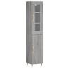 Stylish Highboard Grey Sonoma - 34.5x34x180 cm