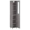 Stylish Highboard Grey Sonoma - 34.5x34x180 cm