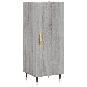 Stylish Highboard Grey Sonoma - 34.5x34x180 cm