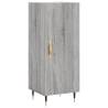 Stylish Highboard Grey Sonoma - 34.5x34x180 cm