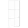 Elegant White Sliding Door - 102.5x205 cm Tempered Glass & Aluminium