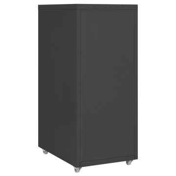 Mobile File Cabinet Anthracite - Durable Metal Storage Solution