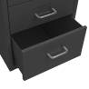 Mobile File Cabinet Anthracite - Durable Metal Storage Solution