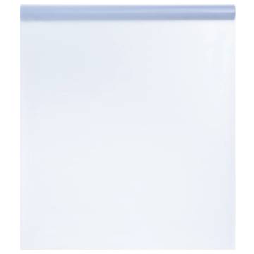 Static Frosted Transparent Grey Window Film - 90x2000 cm | HipoMarket