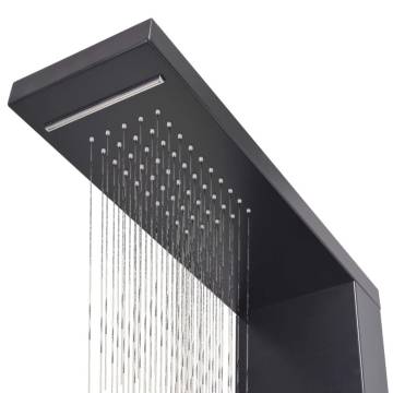 Stylish Matte Black Aluminium Shower Panel System | HipoMarket