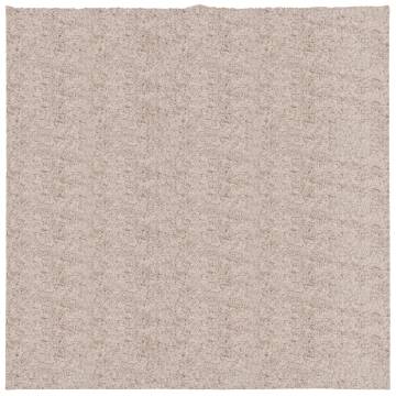 Shaggy Rug PAMPLONA 160x160 cm - Modern Beige High Pile