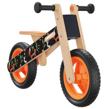 Orange Printed Balance Bike for Children | Hipomarket