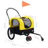 2-in-1 Pet Bike Trailer & Jogging Stroller - Yellow & Black