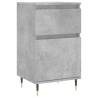 Stylish 2-Pc Concrete Grey Sideboards | Hipomarket