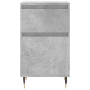 Stylish 2-Pc Concrete Grey Sideboards | Hipomarket