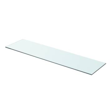 2 pcs Clear Glass Shelves 80x20 cm - Durable & Stylish