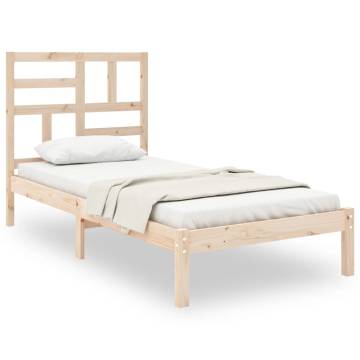 Solid Wood Bed Frame 100x200 cm - Stylish & Sturdy | HipoMarket