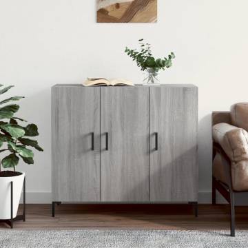 Sideboard Grey Sonoma 90x34x80 cm | Modern Engineered Wood