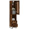 Stylish Highboard in Smoked Oak - Durable & Elegant Design