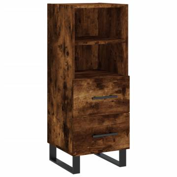 Stylish Highboard in Smoked Oak - Durable & Elegant Design