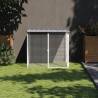 Chicken Cage with Roof Light Grey 103x98x90 cm Galvanised Steel Colour light grey Size 103 x 98 x 90 cm 