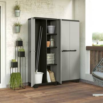 Keter Multi-Purpose Storage Cabinet - Planet Grey & Black